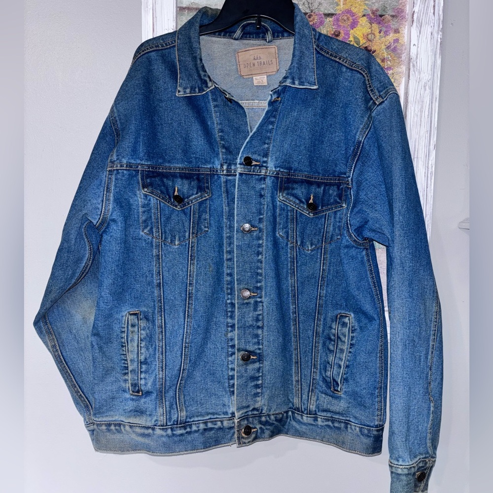 Fallen Hero’s 9/11 Commemorative Trucker Jean Jacket Sz Lg Open Trails - Picture 3 of 7